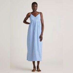 Quince Sleeveless Striped Maxi Dress